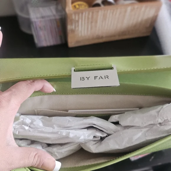 By Far Matilda Bag in green glossy leather - Picture 7 of 9